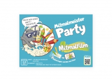 Mitmalmeister Party (7 Malvorlagen DIN A5)