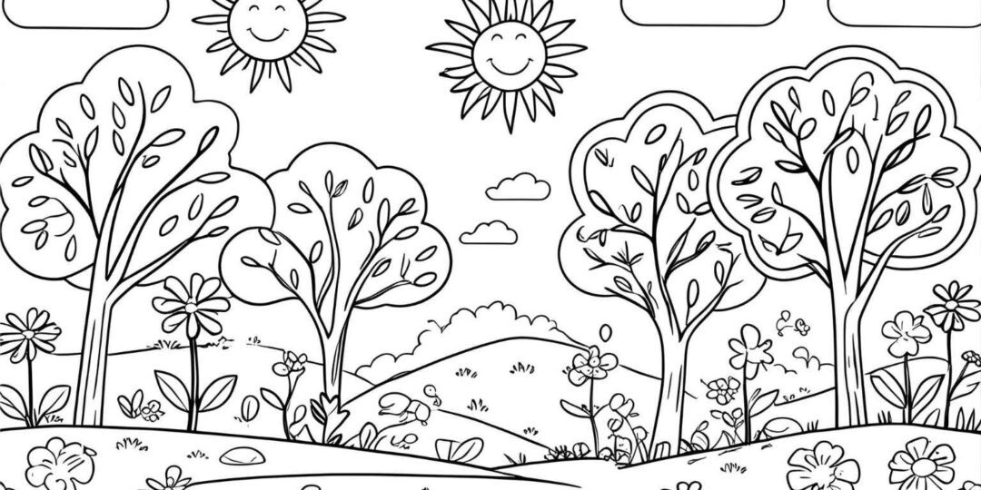 Ausmalbild Sommer