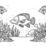 Ausmalbild Unterwassertiere