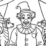 Ausmalbild Zirkus